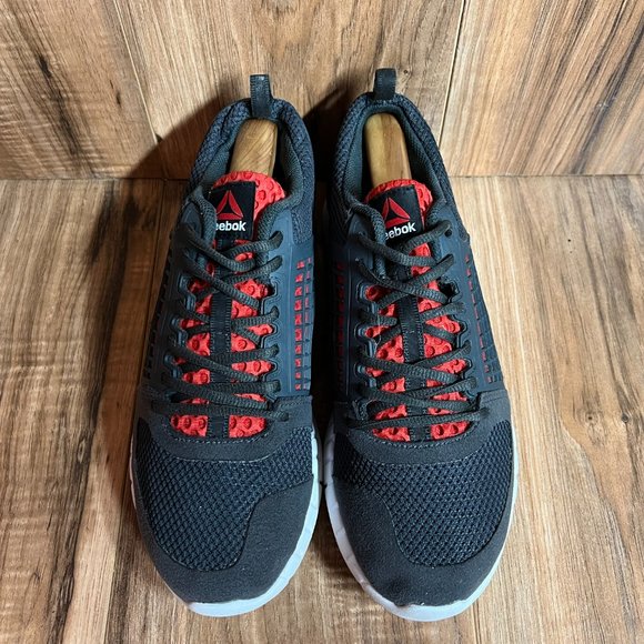 Reebok ZQuick Electrify Mens Running Shoes Black Red Nanoweb M43708 Size 9.5 - Picture 5 of 8